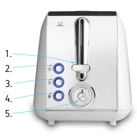 ZESTAW Czajnik elektryczny Yoer EK02W + Toster Yoer T02W seria Crystal ZESTAW Czajnik elektryczny Yoer EK02W + Toster Yoer T02W seria Crystal