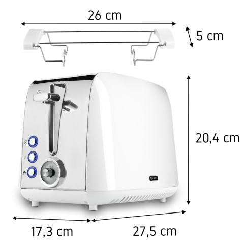 ZESTAW Czajnik elektryczny Yoer EK02W + Toster Yoer T02W seria Crystal ZESTAW Czajnik elektryczny Yoer EK02W + Toster Yoer T02W seria Crystal
