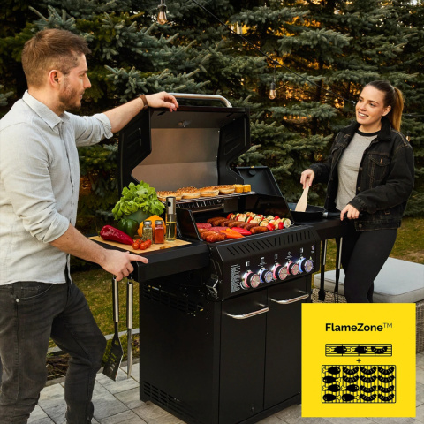 GG06BK ZESTAW Grill gazowy Yoer BeefChef 3+2 +Pokrowiec GG06BK ZESTAW Grill gazowy Yoer BeefChef 3+2 +Pokrowiec