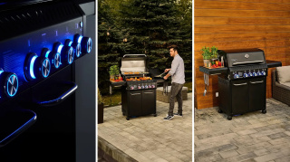 GG04BK ZESTAW Grill gazowy Yoer BeefMaster 4+2 +Pokrowiec +Rożen