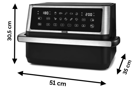 Air Fryer Frytkownica beztłuszczowa 11L Yoer MegaCrisp AF03BK Air Fryer Frytkownica beztłuszczowa 11L Yoer MegaCrisp AF03BK