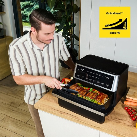 Air Fryer Frytkownica beztłuszczowa 11L Yoer MegaCrisp AF03BK Air Fryer Frytkownica beztłuszczowa 11L Yoer MegaCrisp AF03BK