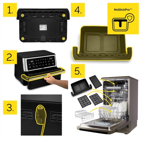 Air Fryer Frytkownica beztłuszczowa 11L Yoer MegaCrisp AF03BK Air Fryer Frytkownica beztłuszczowa 11L Yoer MegaCrisp AF03BK