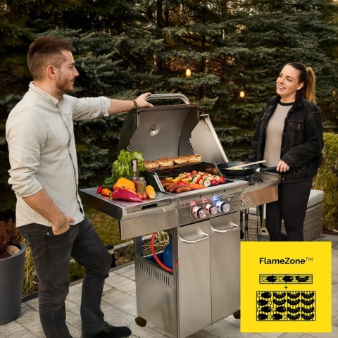 Grill gazowy Yoer SteakBuff GG03S 2+1