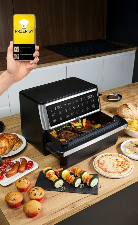 Air Fryer Frytkownica beztłuszczowa 11L Yoer MegaCrisp AF03BK