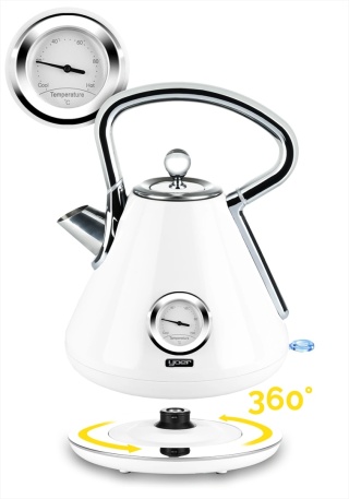 Bezprzewodowy Czajnik elektryczny Yoer Crystal EK02W z termometrem