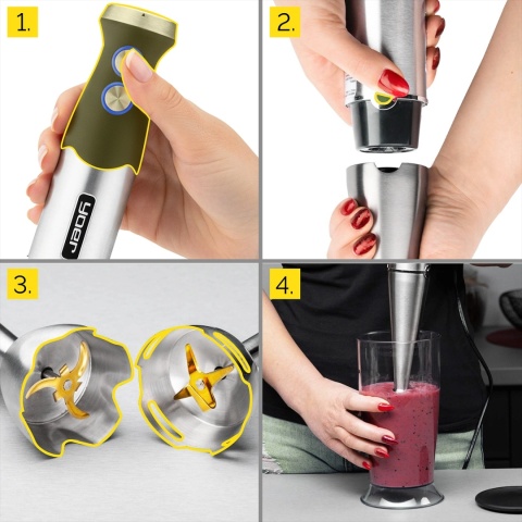 Blender ręczny Yoer SixEdge HB01S