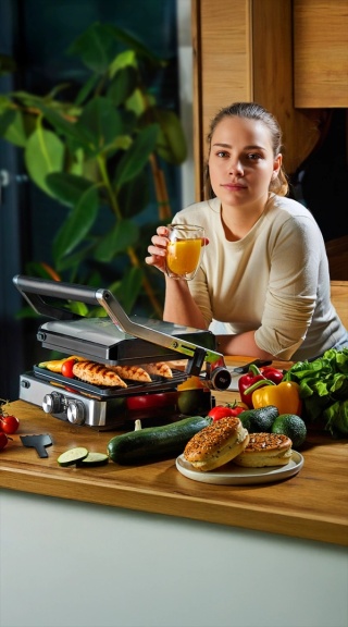 Grill elektryczny Yoer Panino EG02S