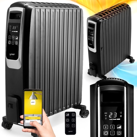 Grzejnik olejowy Elektryczny Yoer 2500W 10żeber Timer +TRYB ENERGOOSZCZĘDNY Grzejnik olejowy Elektryczny Yoer 2500W 10żeber Timer +TRYB ENERGOOSZCZĘDNY