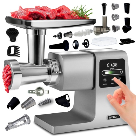 Maszynka do mielenia mięsa, wyciskarka, szatkownica Yoer GrindForce MG02S