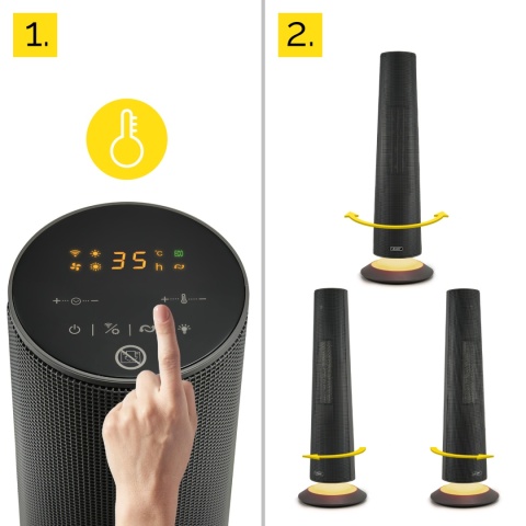 Termowentylator ceramiczny Yoer SkyTower FH06G