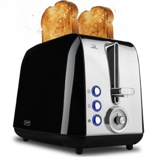 Toster Opiekacz Crystal Yoer T02BK z rusztem na bułki