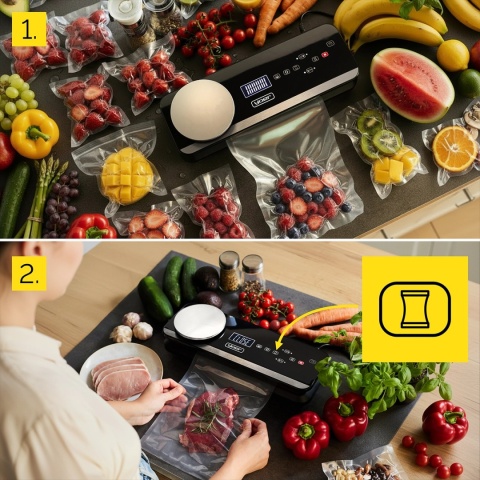 Zgrzewarka próżniowa Yoer FreshFood VSS01BK z wagą