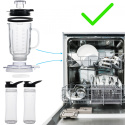 4w1 Blender kielichowy Szklany Yoer +MŁYNEK +2 Bidony 2,4L 1800W +stal INOX