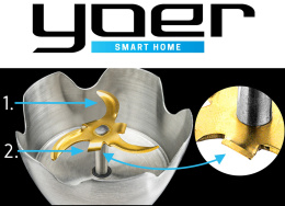 Stopa z 6-częściowym ostrzem do blendera ręcznego YOER HB01S