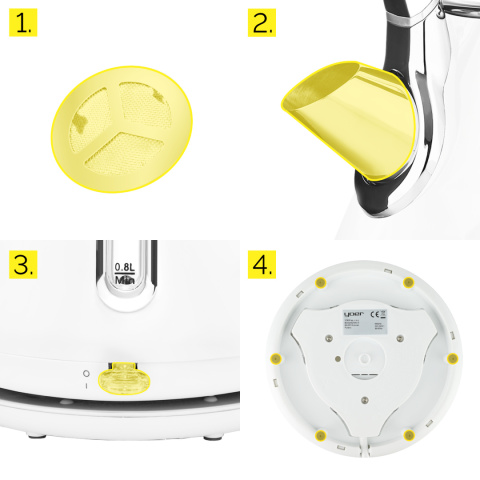 Bezprzewodowy Czajnik elektryczny Yoer Diamond EK01W Bezprzewodowy Czajnik elektryczny Yoer Diamond EK01W